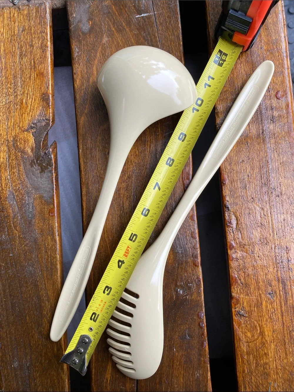 VTG Hutzler Melamine Cream Ladle #525 Cream Pasta Server #534 BPA-Free Thailand
